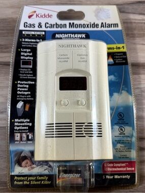 Kidde Nighthawk KN-COEG-3 Explosive Gas Alarm Carbon Monoxide Alarm Detector New